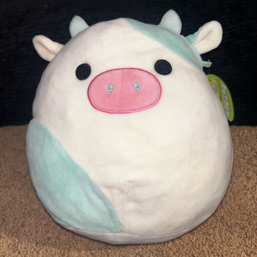 8 inch blue and white cow named Belana!